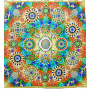 Rideaux De Douche Mandala Multi Verse