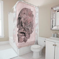 Marbre Glam Rose Gold Rose Crâne