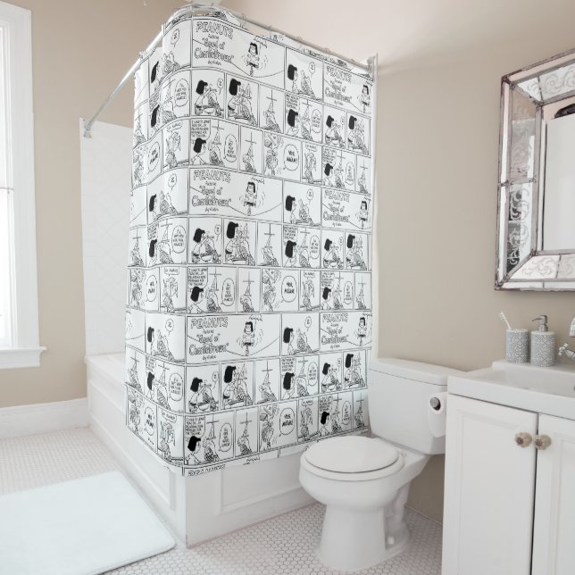 Rideaux De Douche Marcie & Pepperment Patty En Classe (En situation)