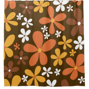 Rideaux De Douche Marguerites de printemps rétro #2 #décoration #art