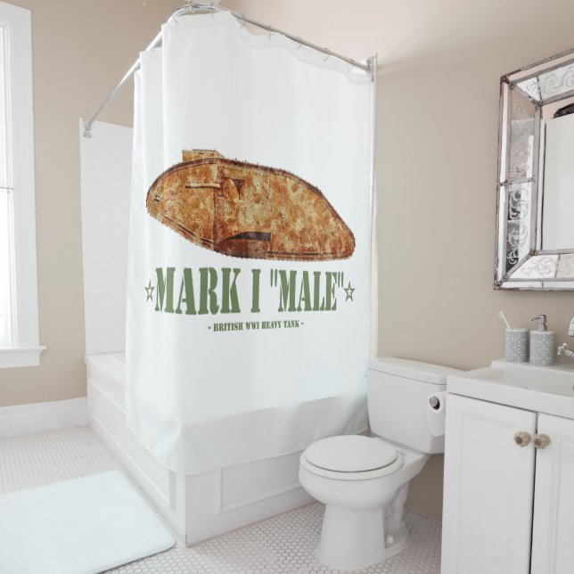 Rideaux De Douche Mark I Homme Guerre mondiale Première Guerre mondi (En situation)