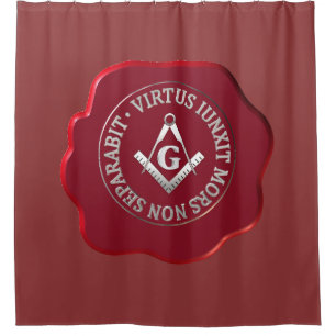 Rideaux De Douche Masonic sceau de cire