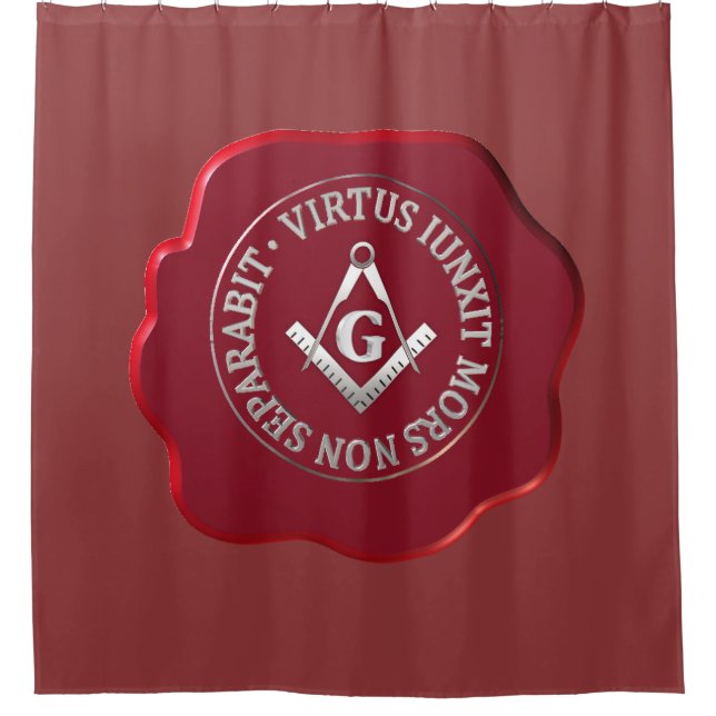 Rideaux De Douche Masonic sceau de cire (Devant)
