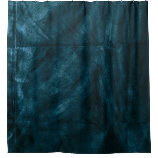 Rideaux De Douche mat satiné turquoise (Devant)