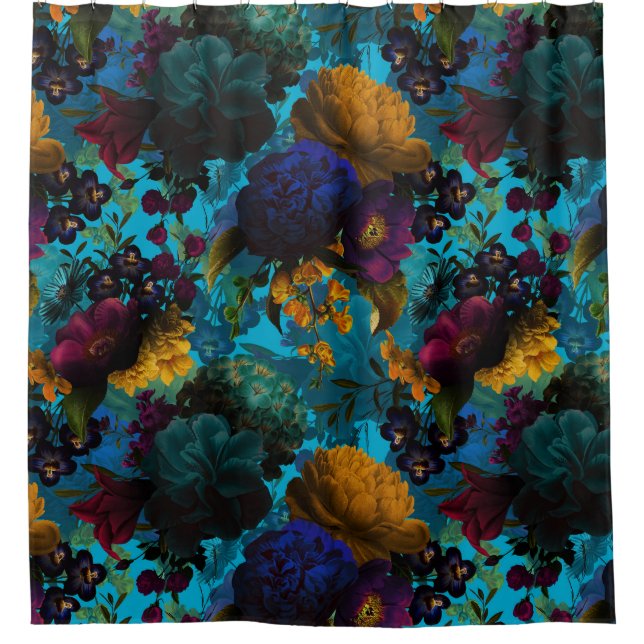 Rideaux De Douche Maximalisme Mystique Gras Moody Florals (Devant)