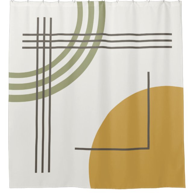 Rideaux De Douche MCM Geo Abstrait 01 (Devant)