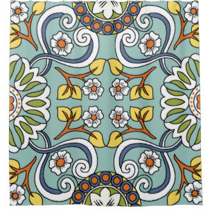 Rideaux De Douche Médaillon Turc style Motif Vintage