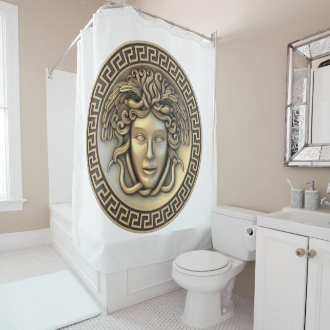 Rideaux De Douche Medusa d'or (En situation)