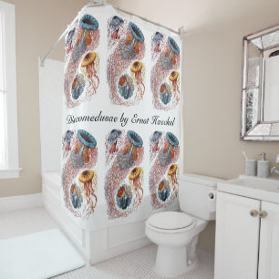 Rideaux De Douche Méduses anciennes par Ernst Haeckel, Discomedusae