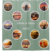 Mémoire Photo Collage Polka Point Monogramme