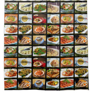 Rideaux De Douche Menu Photo du restaurant chinois Takeout