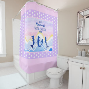 Rideaux De Douche Mermaid Trio   Tous les Sirènes Bienvenue   Point 
