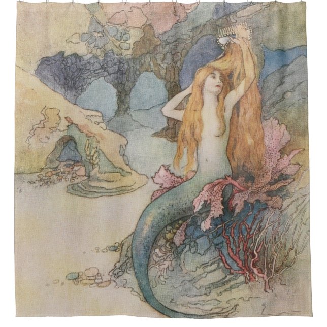 Rideaux De Douche Mermaid Warwick Goble (Devant)