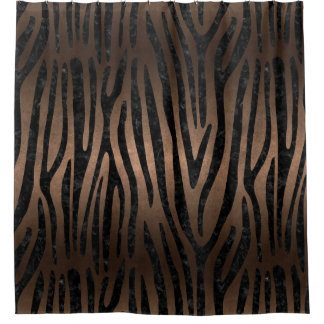 RIDEAUX DE DOUCHE MÉTAL NOIR DU MARBRE SKIN4 ET DE BRONZE