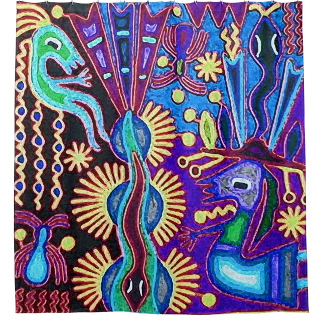 Rideaux De Douche Mexique Mexique Mexique Maya Aztec LatinX Hispaniq (Devant)