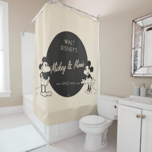 Rideaux De Douche Mickey et Minnie vintages