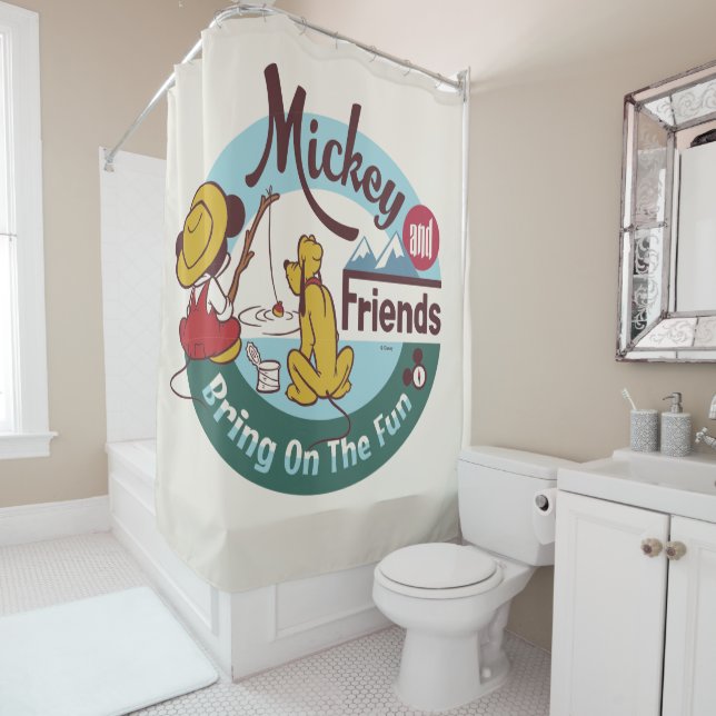 Rideaux De Douche Mickey et ses amis | Amusez-vous bien (En situation)