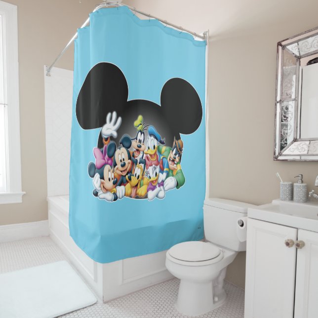 Rideaux De Douche Mickey & Friends | Groupe dans Mickey Ears (En situation)