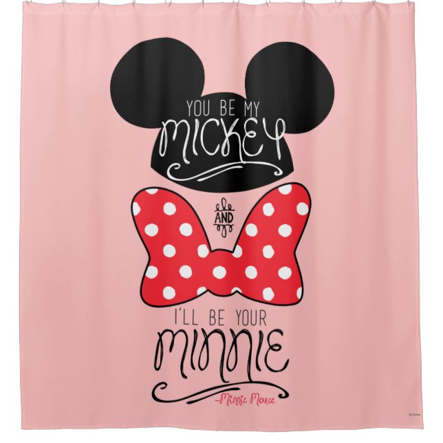 Rideaux De Douche Mickey & Minnie | Amour (Devant)