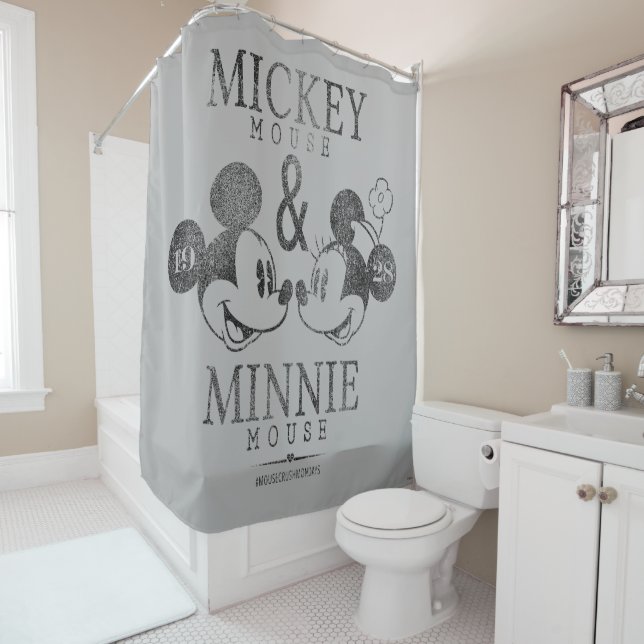 Rideaux De Douche Mickey & Minnie | Est. 1928 (En situation)