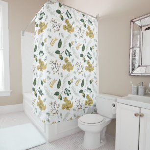 Rideaux De Douche Mickey Mouse   Motif Amour, Paix et Joie