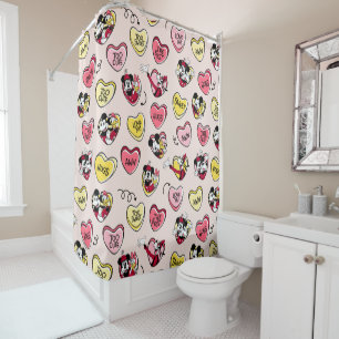 Rideaux De Douche Mickey Souris & Amis   Valentine Heart Candy