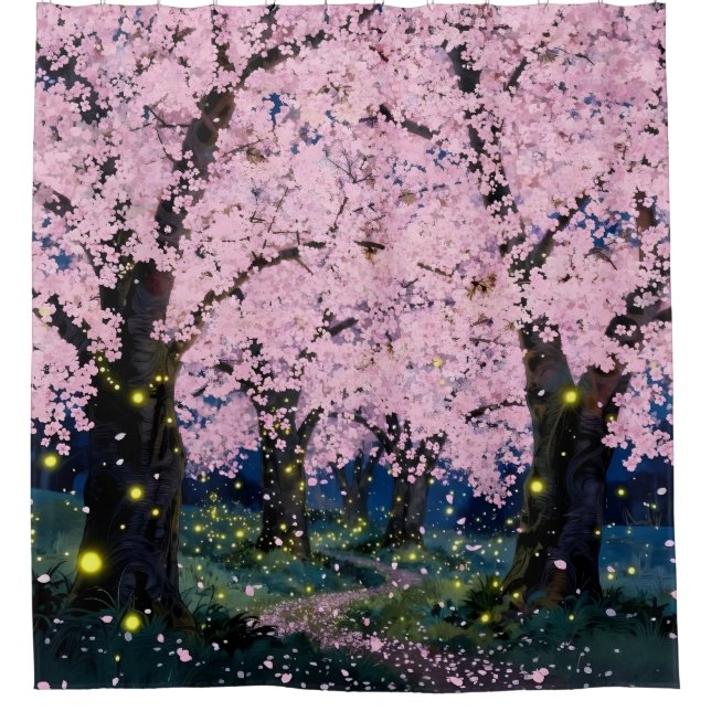 Rideaux De Douche Midnight Bloom -  (Devant)