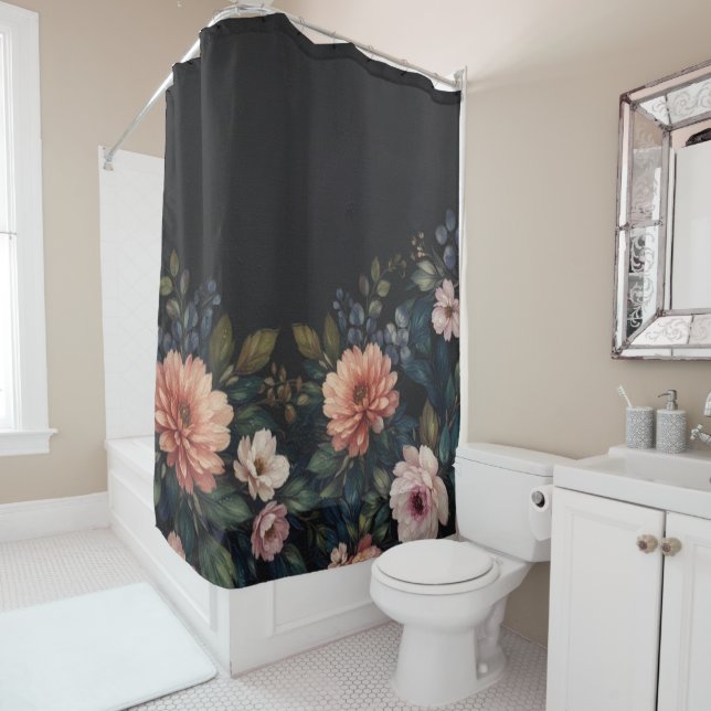 Rideaux De Douche Midnight Garden (En situation)