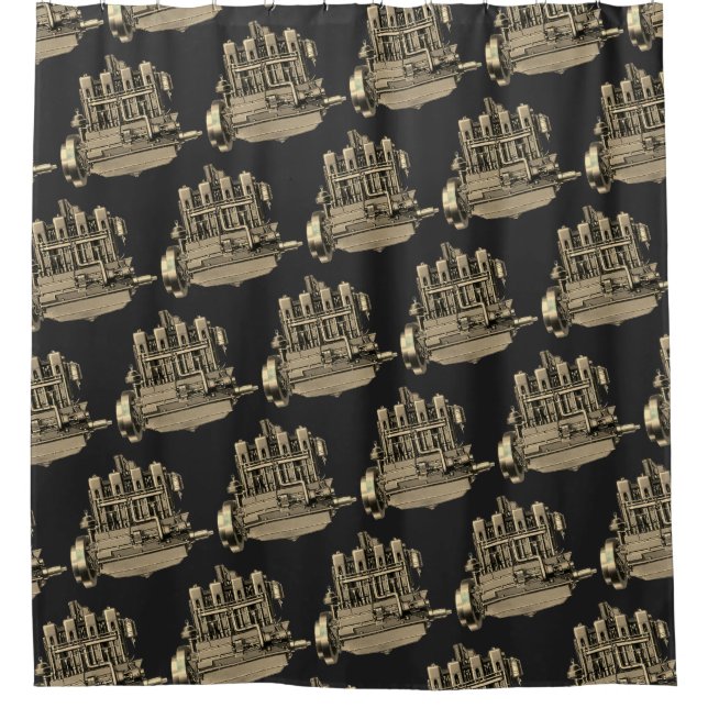 Rideaux De Douche Milwaukee Wisconsin Engine Early K (Devant)