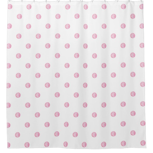 Rideaux De Douche Mini Pois roses (Devant)