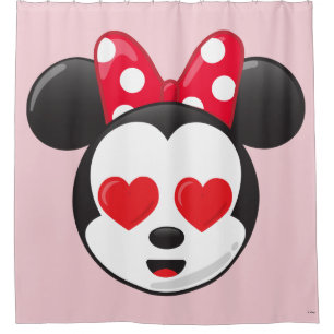 Rideaux De Douche Minnie branchée In Love Emoji