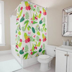 Rideaux De Douche Minnie et Daisy   Motif tropical