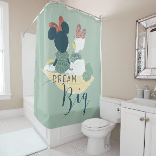 Rideaux De Douche Minnie Mouse et Daisy Duck  Gros rêves