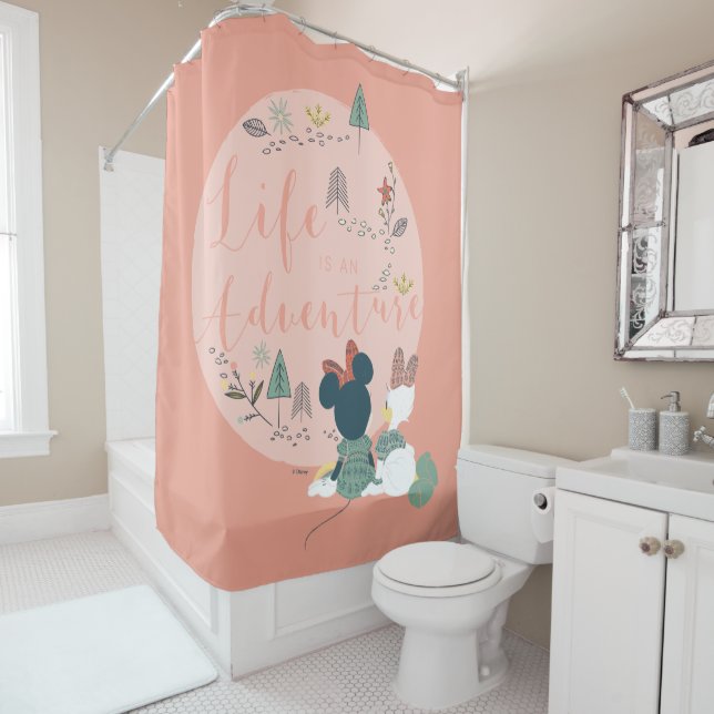 Rideaux De Douche Minnie Souris & Daisy Duck | La vie est une aventu (En situation)