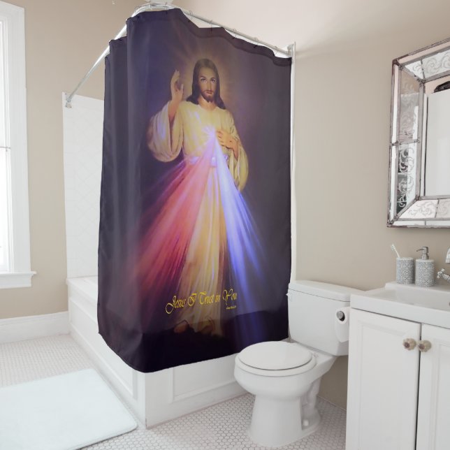 Rideaux De Douche Miséricorde divine (En situation)