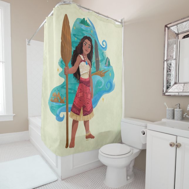 Rideaux De Douche Moana Esprit voile (En situation)