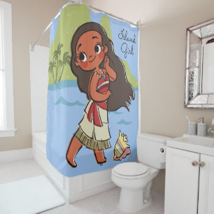 Rideaux De Douche Moana  Island Girl