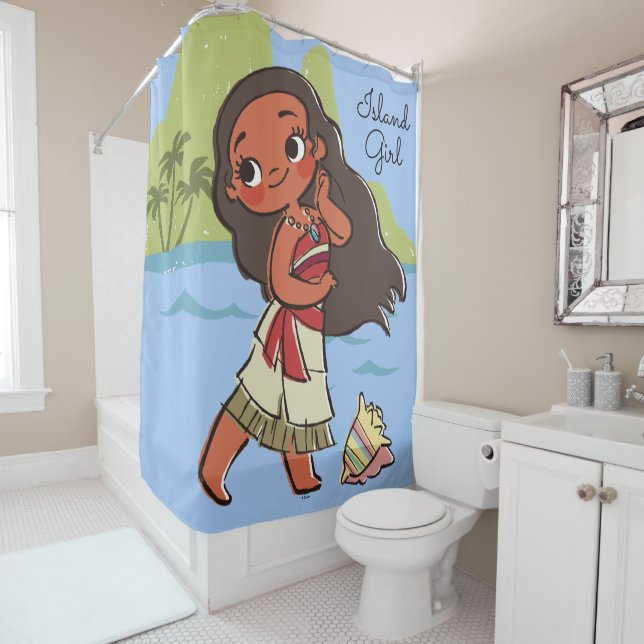 Rideaux De Douche Moana| Island Girl (En situation)