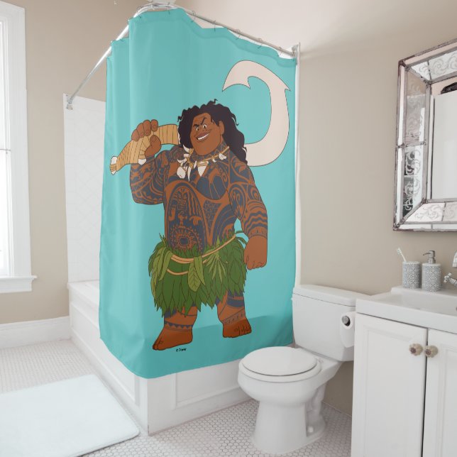 Rideaux De Douche Moana | Maui - Hook A Le Pouvoir (En situation)