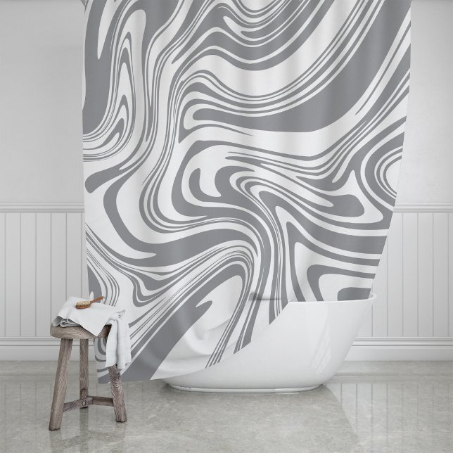 Rideaux De Douche Modern Contemporary Bold Large Scale Abstract  (Créateur téléchargé)