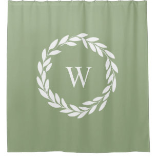 Rideaux De Douche Moderne Agritourisme Style Chic Monogramme