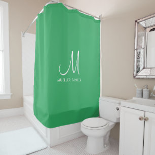 Rideaux De Douche Moderne Elegant couleur solide Mer Vert Modèle Nom