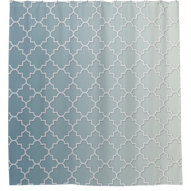 Rideaux De Douche MODIFIER ARRIÈRE - PLAN ombragé Quatrefoil Motif M (Devant)