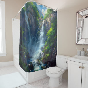 Rideaux De Douche Monde Fantastique Cascade
