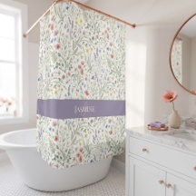 Monogramme Nom Fleur Sauvage Boho Lavande Coquelic