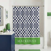 Monogramme Treillis Vert et Nuit