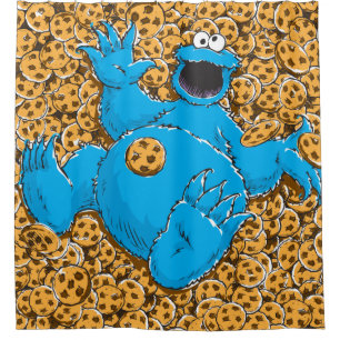Rideaux De Douche Monstre et cookies vintages