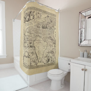 Rideaux De Douche Monstres Sepia