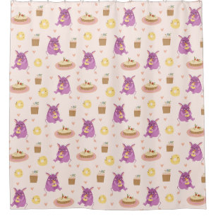 Rideaux De Douche Monstres Snack