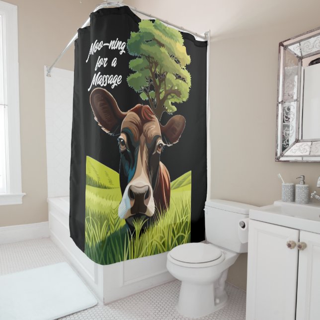 Rideaux De Douche Moo-ning pour un massage (En situation)
